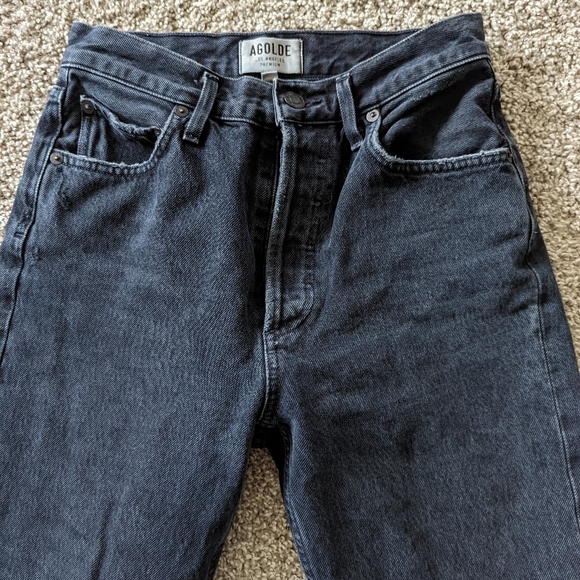 Agolde Dark Wash HR Jeans - Picture 7 of 11